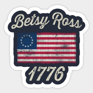 Betsy Ross American Flag 1776 Sticker